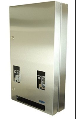 608-3-25 25 CENT NAPKIN AND TAMPON STAINLESS STEEL